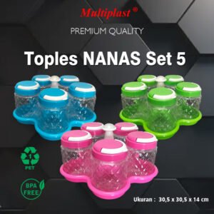 Toples PET NANAS Set 5