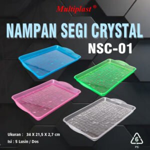Nampan Segi Crystal NSC -01