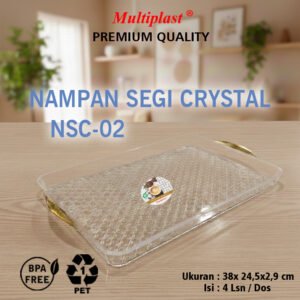 Nampan Segi Crystal NSC-02