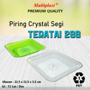 Piring Crystal Segi TERATAI 288